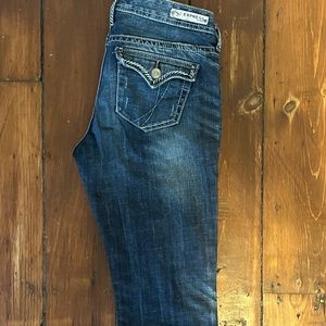 Express jeans, low rise, boot cut